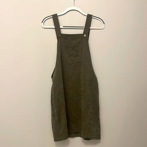 Green Overall Dress